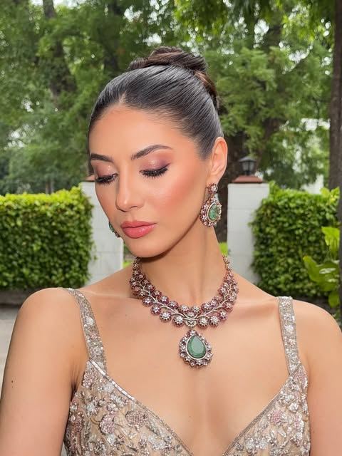 Soft glam with a rose lip by Illusions